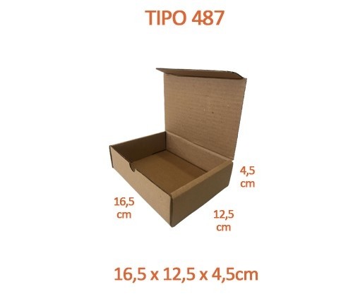 TIPO 487 (16,5x12,5x4,5) Sem Logotipo (50 unid.)