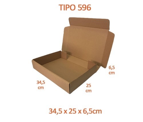 TIPO 596 (34,5x25x6,5) Sem Logotipo (50 unid.)
