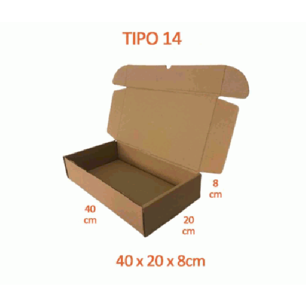 TIPO 14 (40x20x8) Com Logotipo Personalizado (50 unid.)