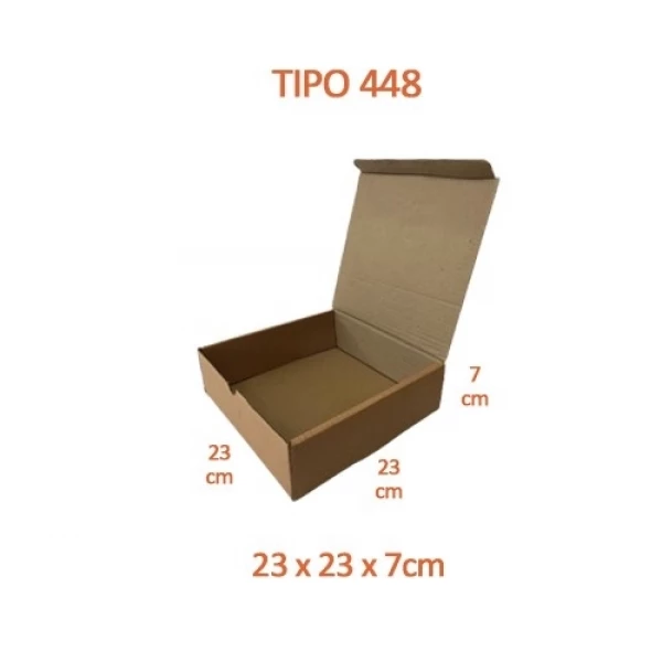 TIPO 448 (23x23x7) Com Logotipo Personalizado (50 unid.)