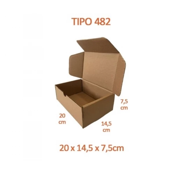TIPO 482 (20x14,5x7,5) Com Logotipo Personalizado (50 unid.)
