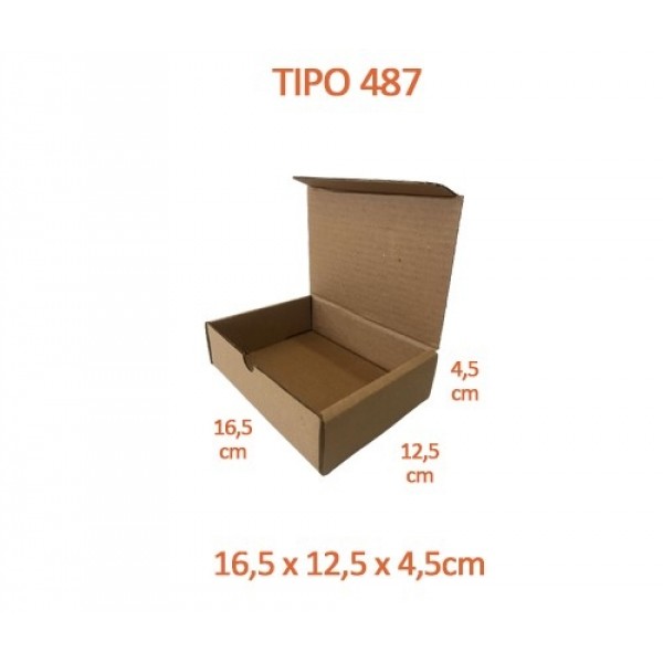 TIPO 487 (16,5x12,5x4,5) Sem Logotipo (50 unid.)