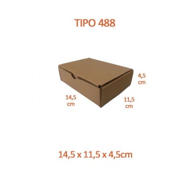 TIPO 488 (14,5x11,5x4,5) Sem Impressão (50 und)