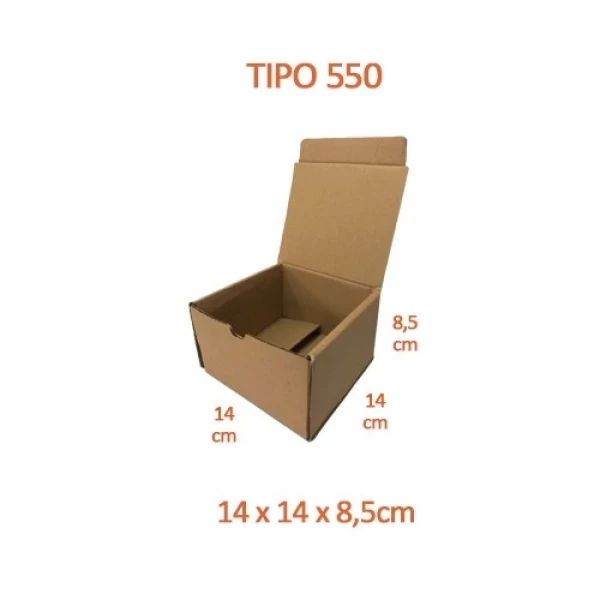 TIPO 550 (14x14x8,5) Com Logotipo Personalizado (50 unid.)