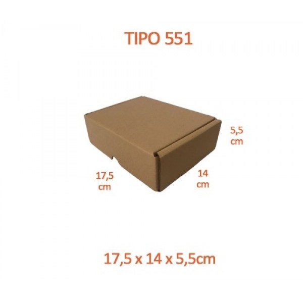 TIPO 551 (17,5x14x5,5) Sem Impressão (50 und)
