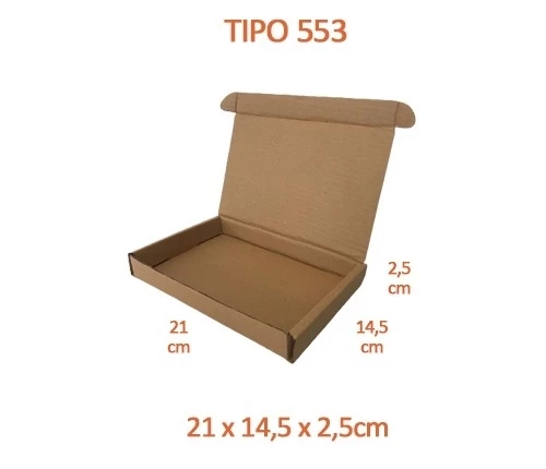 TIPO 553 (21x14,5x2,5) Com Logotipo Personalizado (50 unid.)