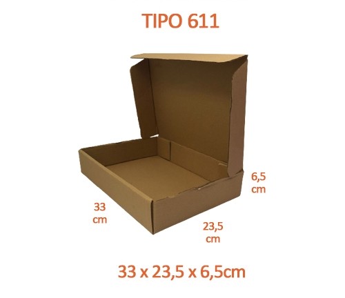 TIPO 611 (33x23,5x6,5) Sem Logotipo (50 unid.)