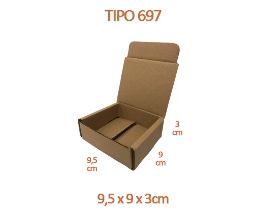 TIPO 697 (9,5x9x3) Sem Logotipo (50 unid.)